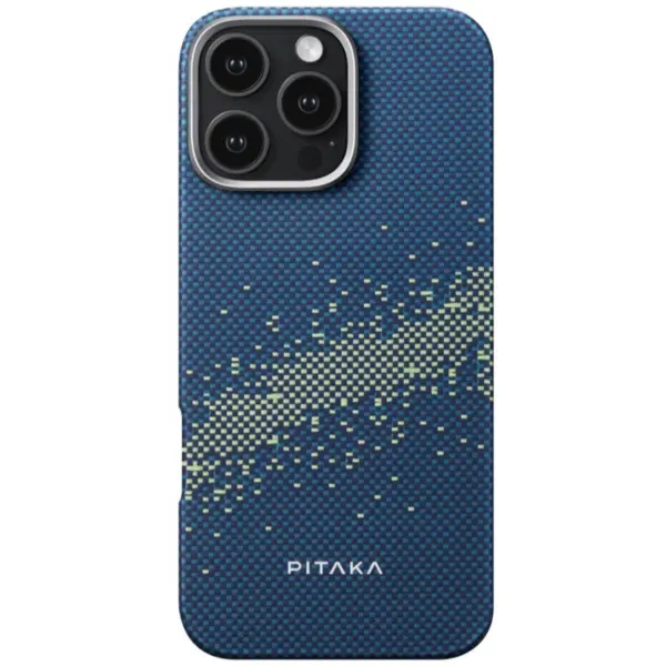 Pitaka Husa Pitaka Tactile Woven Aramida compatibila cu Magsafe iPhone 16 Pro StarPeak, Milky Way Galaxy