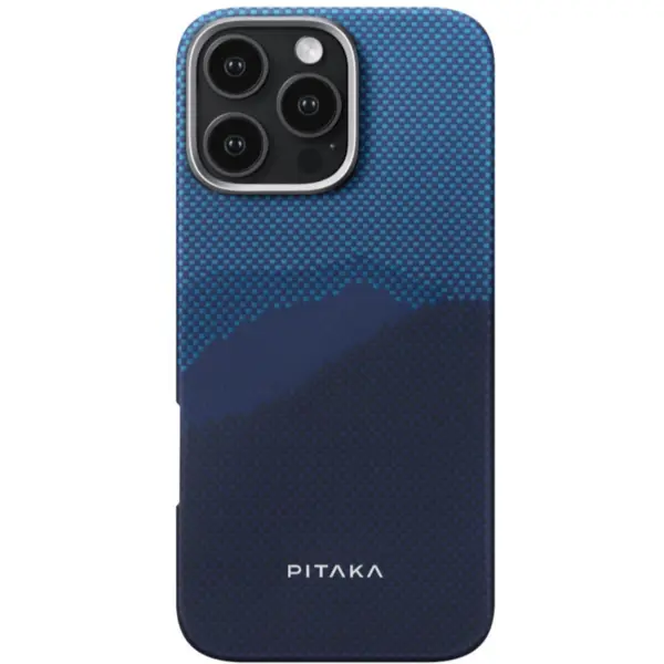 Pitaka Husa Pitaka Tactile Woven Aramida compatibila cu Magsafe iPhone 16 Pro StarPeak Over the Horizon