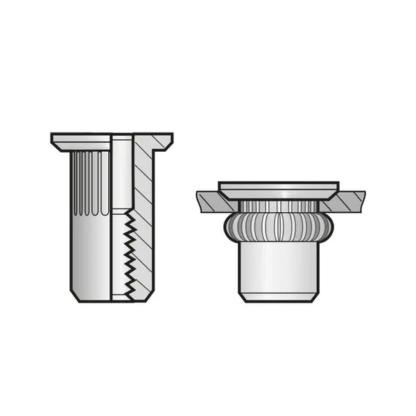 Piulite-nit Ingropate Cap Tesit 90 Inox-M 5 X 13.5