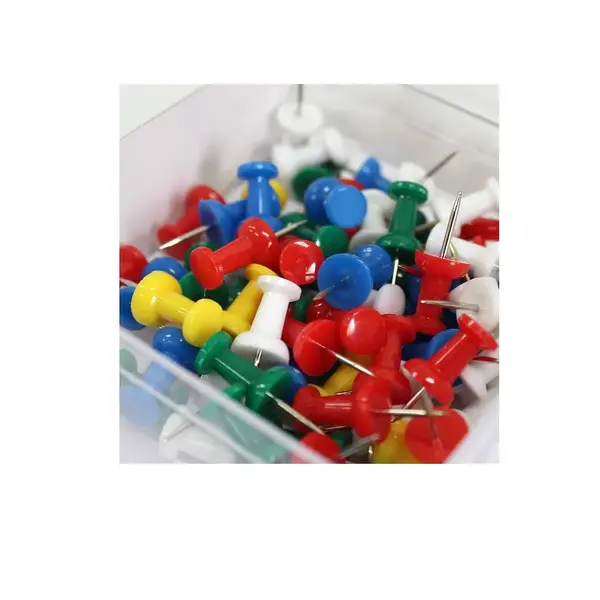 Piuneze colorate panou pluta 50buc/cutie Piuneze colorate panou pluta 50buc/cutie