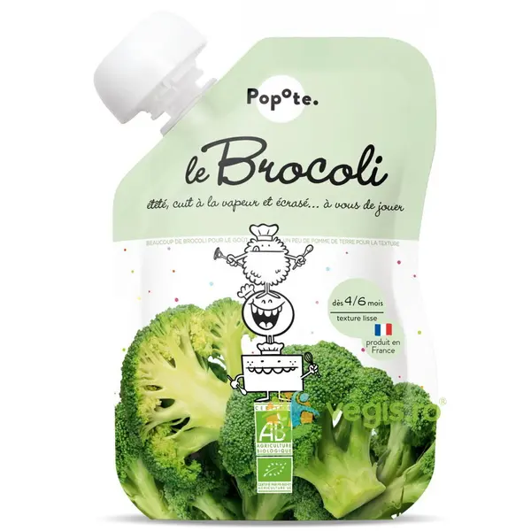 Piure cu 75% Broccoli +4/6 Luni Ecologic/Bio 120g