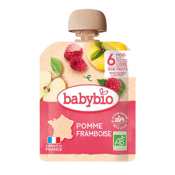 Piure de mar si zmeura bio, 90g, BabyBio