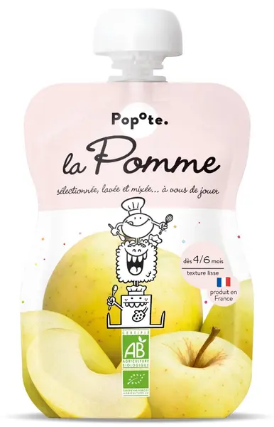 Piure de mere, 4-6 luni Bio, 120g, Popote