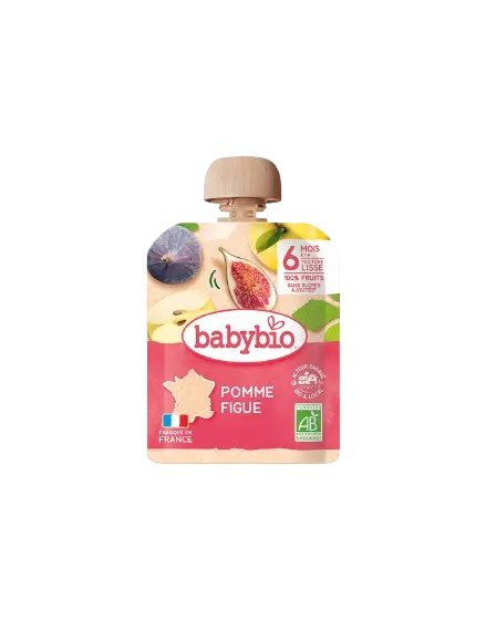 Piure de mere si smochine Bio, 90g, BabyBio
