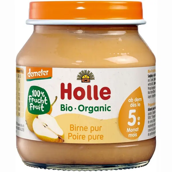 Piure de pere pentru copii 5 luni fara gluten, eco - 125 g
