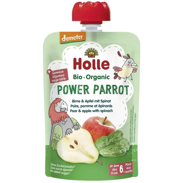Piure din pere si mere cu spanac pentru copii fara gluten 6 luni, eco - 100 g