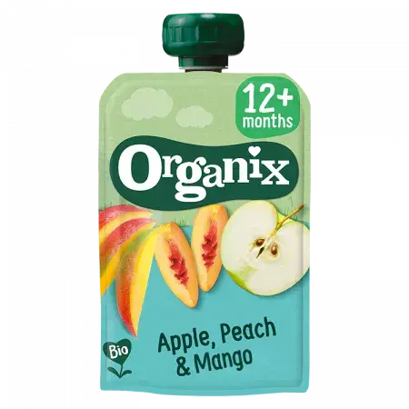 Piure ecologic BIO din Mar, Piersica si Mango 12+ luni, Organix | 100 g