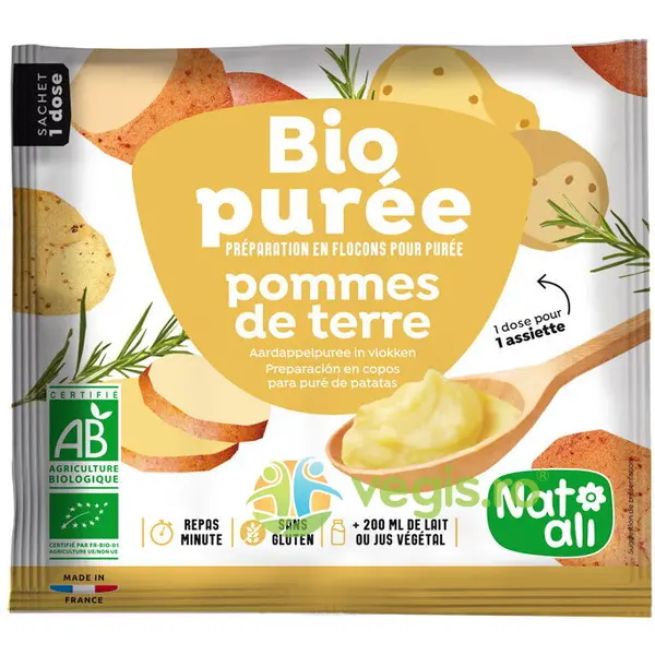 Piure Instant de Cartofi fara Gluten Ecologic/Bio 30g