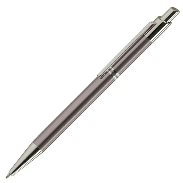 Pix cu bila Office Cover Tiko, 1.0 mm, corp metalic grafit, cu mecanism, pentru personalizare