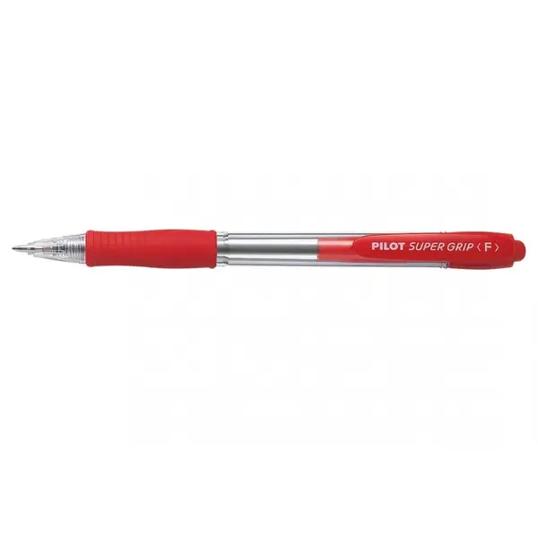 Pix cu bila Pilot Super Grip diverse culori 0.7 mm cu click Pix cu bila Pilot Super Grip diverse culori 0.7 mm cu click rosu