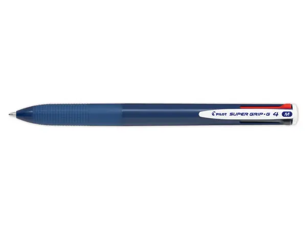 Pix cu bila Pilot Super Grip G 4 culori 1 mm cu click diverse modele Pix cu bila Pilot Super Grip G 4 culori 1 mm cu click diverse modele bleumarin