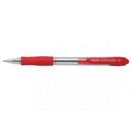 Pix cu bila Super Grip Pilot 0.7 mm varf mediu Pix cu bila Pilot Super Grip 0.7 mm rosu