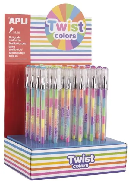 Pix cu gel cu culori schimbătoare APLI - Twist, 0.8 mm