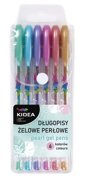 Pix cu gel perlat Kidea - 6 culori