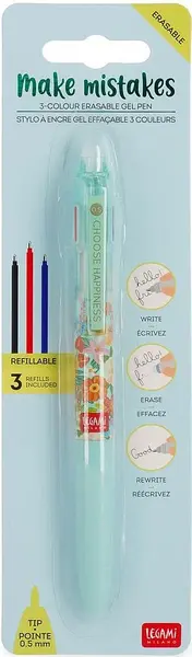 Pix cu gel ștergabil Legami - Flowers, 3 culori