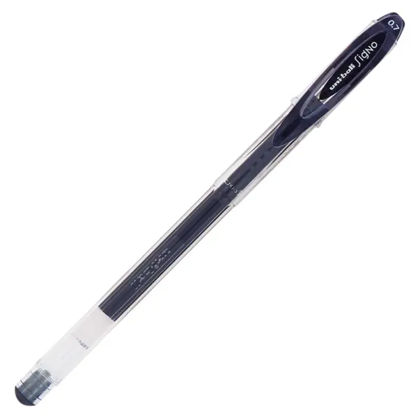 Pix cu gel Uni-ball Signo Pastel UM-120, 0.7mm, cu capac, corp transparent,scris negru