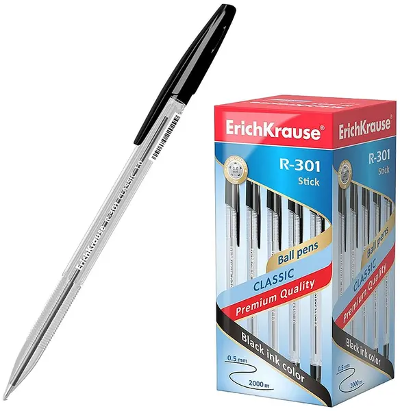 Pix Erich Krause R-301 Classic - 1.00 mm, negru