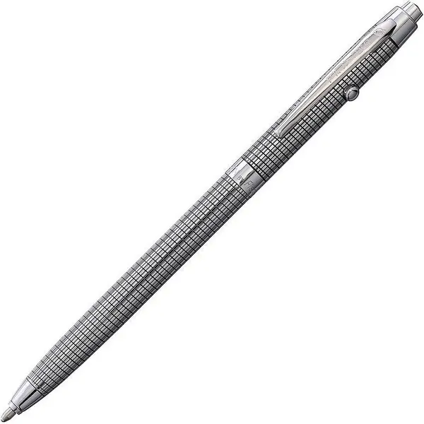 Pix Fisher Space Pen - Black Grid Design Shuttle