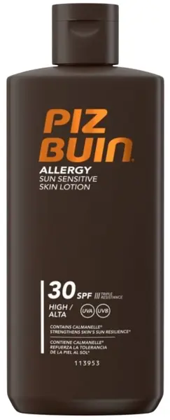 Piz Buin Allergy Loțiune de corp cu protecție solară, SPF30, 200 ml