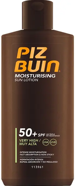 Piz Buin Moisturising Loțiune hidratantă de protecție solară, SPF50+, 200 ml