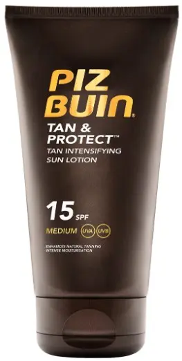 Piz Buin Tan & Protect Loțiune de protecție solară pentru un bronz de bronz, SPF15, 150 ml