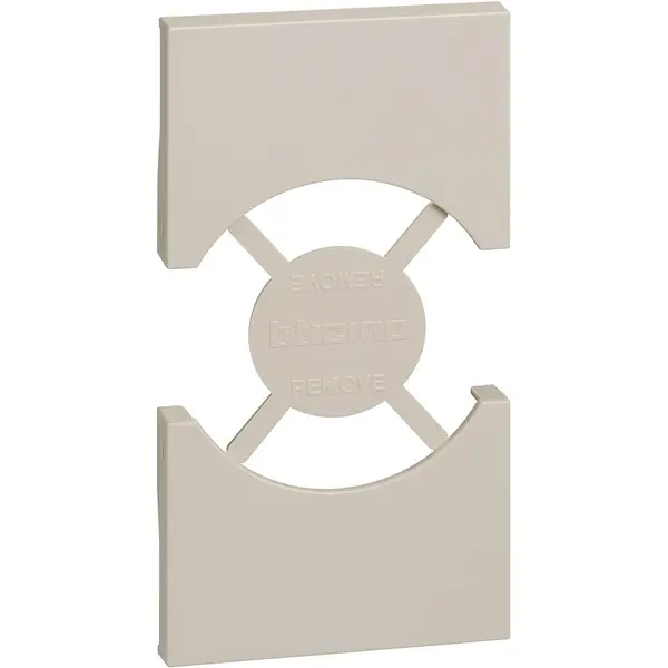 Placa adecvata pentru prize standard italian/ german 2 module Bticino Living Now KM03, nisip