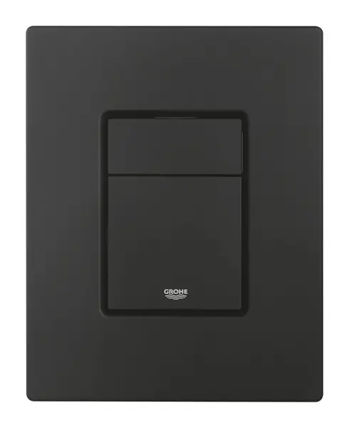 Placa de actionare Grohe Even 38966KF0, verticala, dubla, 156 x 197 mm, ABS, mat, Negru