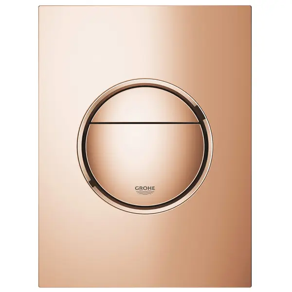 Placa de actionare Grohe Nova Cosmopolitan 37601DA0, marimea S, dubla actionare, 13 x 17.2 cm, verticala, lucios, Warm sunset