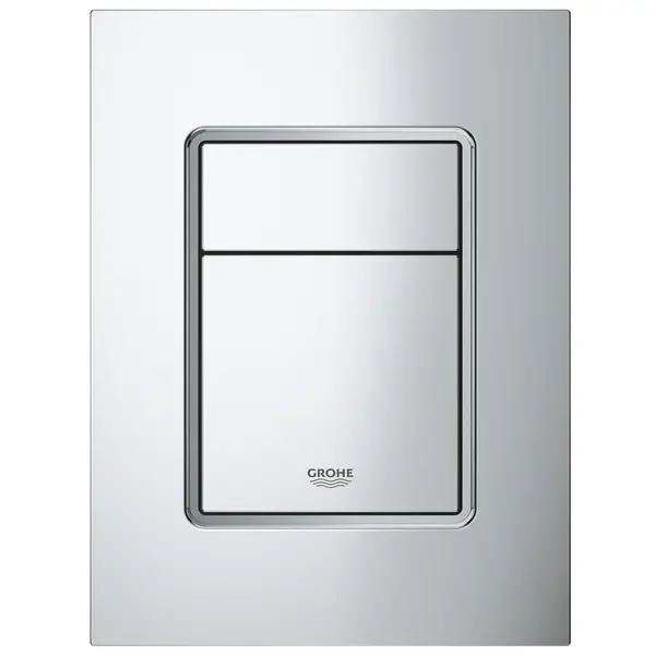Placa de actionare Grohe Skate Cosmopolitan 37535000, marimea S, dubla actionare, 13 x 17.2 cm, verticala, crom