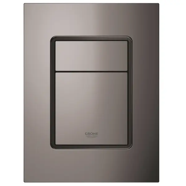 Placa de actionare Grohe Skate Cosmopolitan 37535A00, marimea S, dubla actionare, 13 x 17.2 cm, verticala, lucios, Hard graphite
