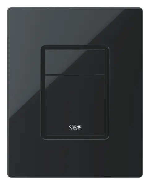 Placa de actionare Grohe, Skate Cosmopolitan wall plate, dubla actionare, verticala sau orizontala, 156 x 197 mm, pt rezervoare Rapid SL si GD 2, negru lucios