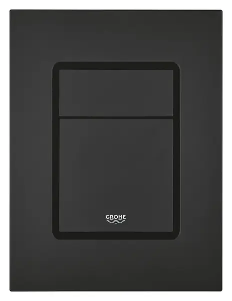 Placa de actionare Grohe, Skate Cosmopolitan wall plate S, marimea S, dubla actionare, 130 x 172 mm, verticala, negru