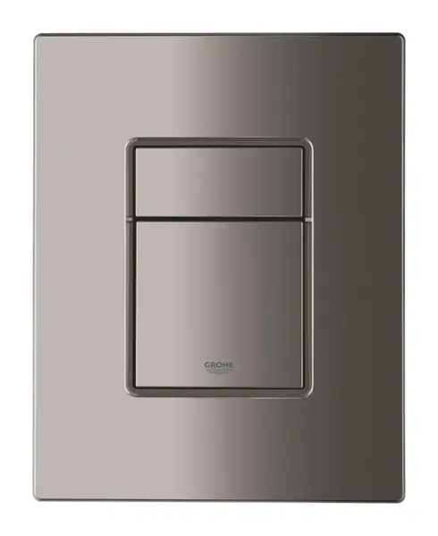 Placa de actionare WC Grohe Skate Cosmopolitan 38732A00, dubla spalare, reversibila, 156 x 197 mm, lucios, Hard graphite