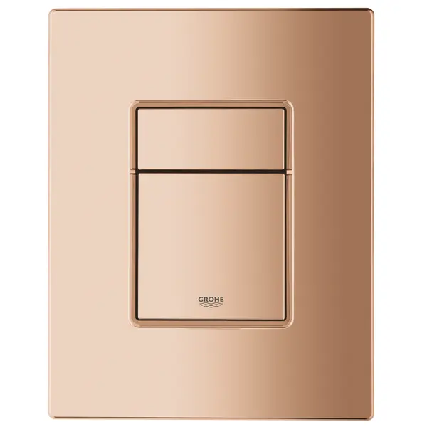 Placa de actionare WC Grohe Skate Cosmopolitan 38732DA0, dubla spalare, reversibila, 15.6 x 19.7 cm, lucios, Warm sunset