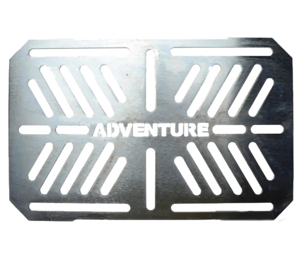 Placa de adaptare universala pentru suport lateral bagaje, Argintiu