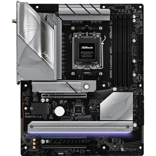 Placa de baza ASRock B850 LiveMixer WiFi, AMD B850, AM5, DDR5, ATX