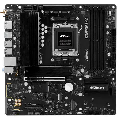 Placa de baza ASRock B850M PRO-A WiFi, AMD B850, AM5, DDR5, mATX