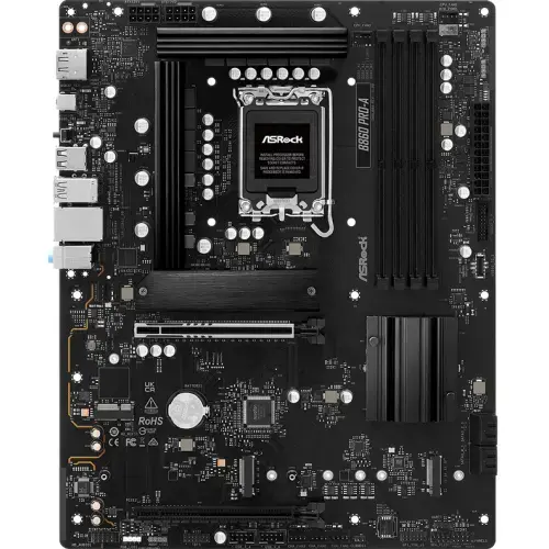 Placa de baza ASRock B860 PRO-A, Intel B860, LGA 1851, DDR5, ATX