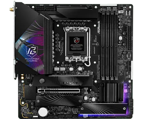 Placa de baza ASRock Phantom Gaming Z890M RIPTIDE WIFI, DDR5, mATX, LGA 1851, Intel Z890