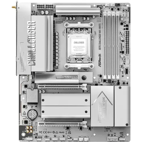 Placa de baza ASRock X870 Challenger WiFi White, AMD X870, AM5, ATX, DDR5