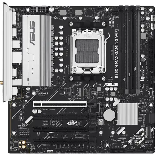Placa de baza ASUS B850M MAX GAMING WIFI, AMD B850, AM5, DDR5, mATX