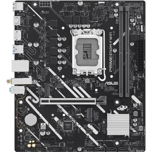 Placa de baza ASUS PRIME B760M-F WIFI, Intel B760, LGA 1700, micro ATX