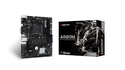 Placa de baza Biostar A520MHP, AMD A520, AM4, mATX