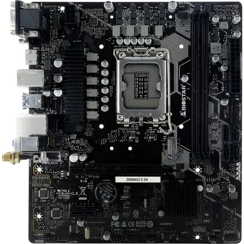 Placa de baza Biostar Z690MX2-E D4, Intel Z690, LGA 1700, mATX
