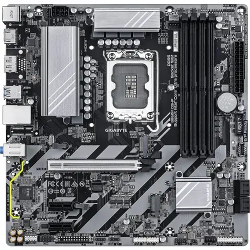 Placa de baza GIGABYTE B860M D3HP, Intel B860, LGA 1851, DDR5, mATX
