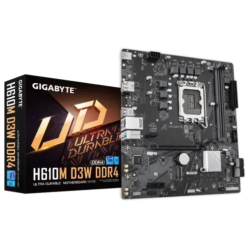 Placa de baza GIGABYTE H610M D3W DDR4, Intel H610, LGA 1700, mATX