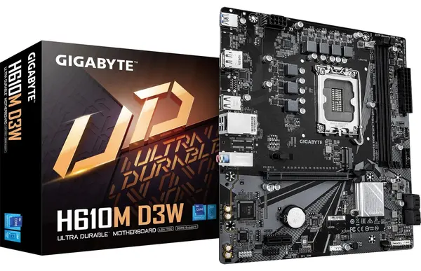 Placă de bază Gigabyte - H610M D3W, LGA1700