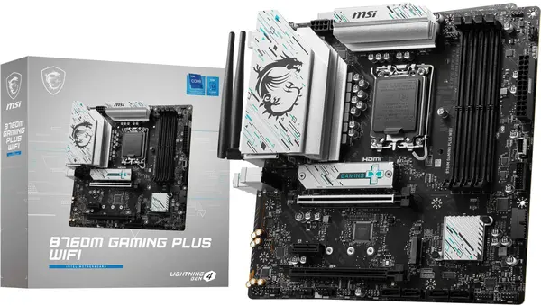 Placă de bază MSI - B760M GAMING PLUS WIFI, LGA 1700