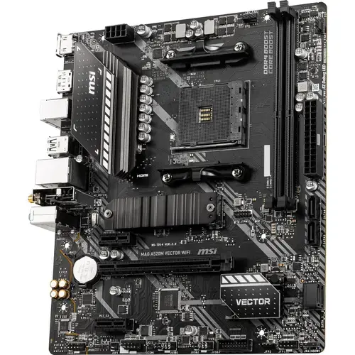 Placa de baza MSI MAG A520M VECTOR WIFI, AMD A520, AM4, mATX
