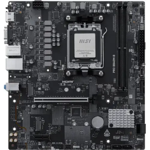 Placa de baza MSI PRO B840M-B, AMD B840, Socket AM5, mATX